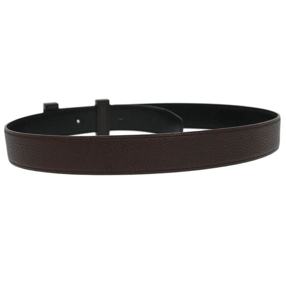 Hermes Brown Togo Box Calf Constance Reversible Belt #80 Small Good - Picture 2 of 7